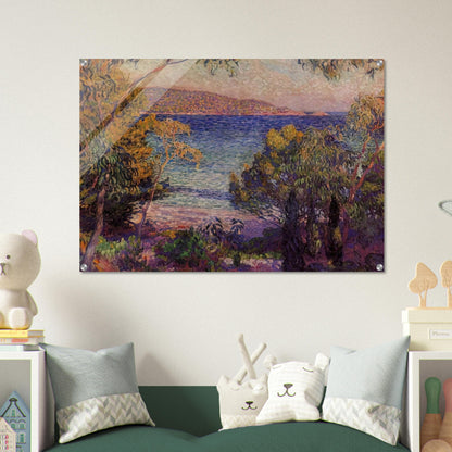 PINES AND EUCALYPTUS AT CAVELIERI 1905 - Theo van Rysselberghe Acrylic Print - 70x100 cm / 28x40″ inches