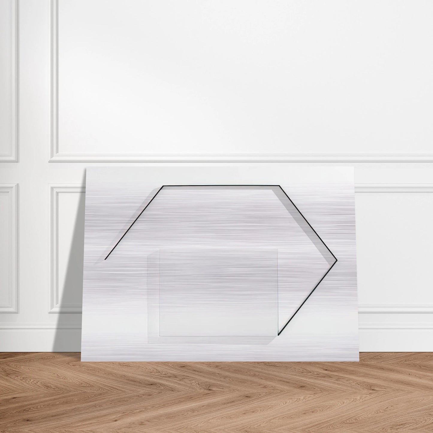 Steel-Life N°43 - Minimalism - Francois Morellet Brushed Aluminum Print - 70x100 cm / 28x40 inches | Francois Morellet Aluminum Print | Francois Morellet Prints