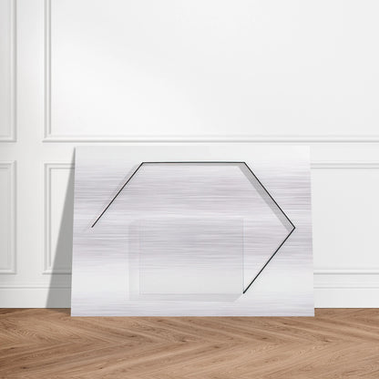 Steel-Life N°43 - Minimalism - Francois Morellet Brushed Aluminum Print - 70x100 cm / 28x40 inches | Francois Morellet Aluminum Print | Francois Morellet Prints