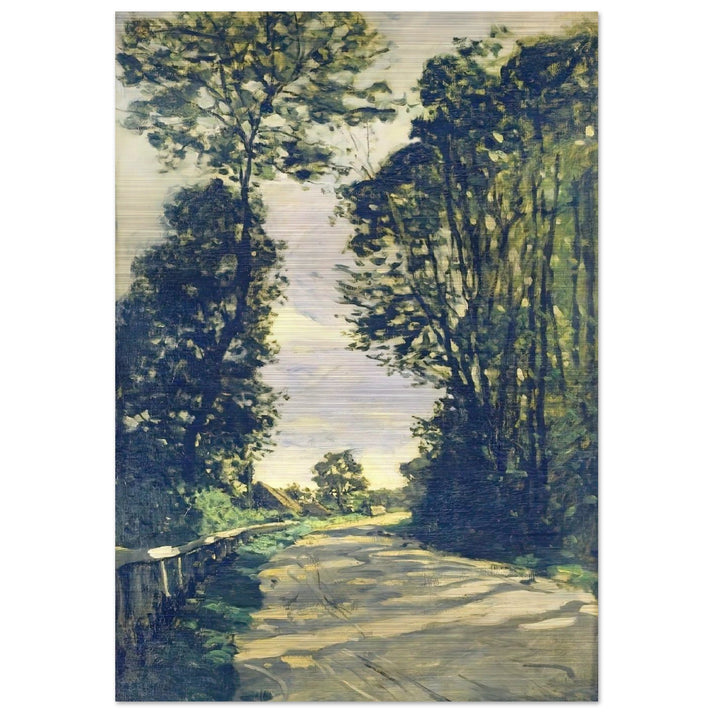 Road to the Saint-Simeon Farm - claude monet Brushed Aluminum Print - 70x100 cm / 28x40 inches | claude monet Aluminum Print | claude monet Prints