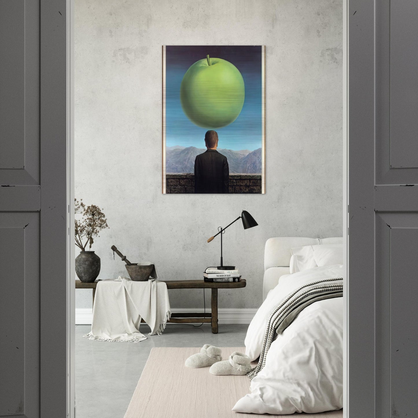 THE POSTCARD 1960 - Rene Magritte Brushed Aluminum Print - 70x100 cm / 28x40 inches | Rene Magritte Aluminum Print | Rene Magritte Prints