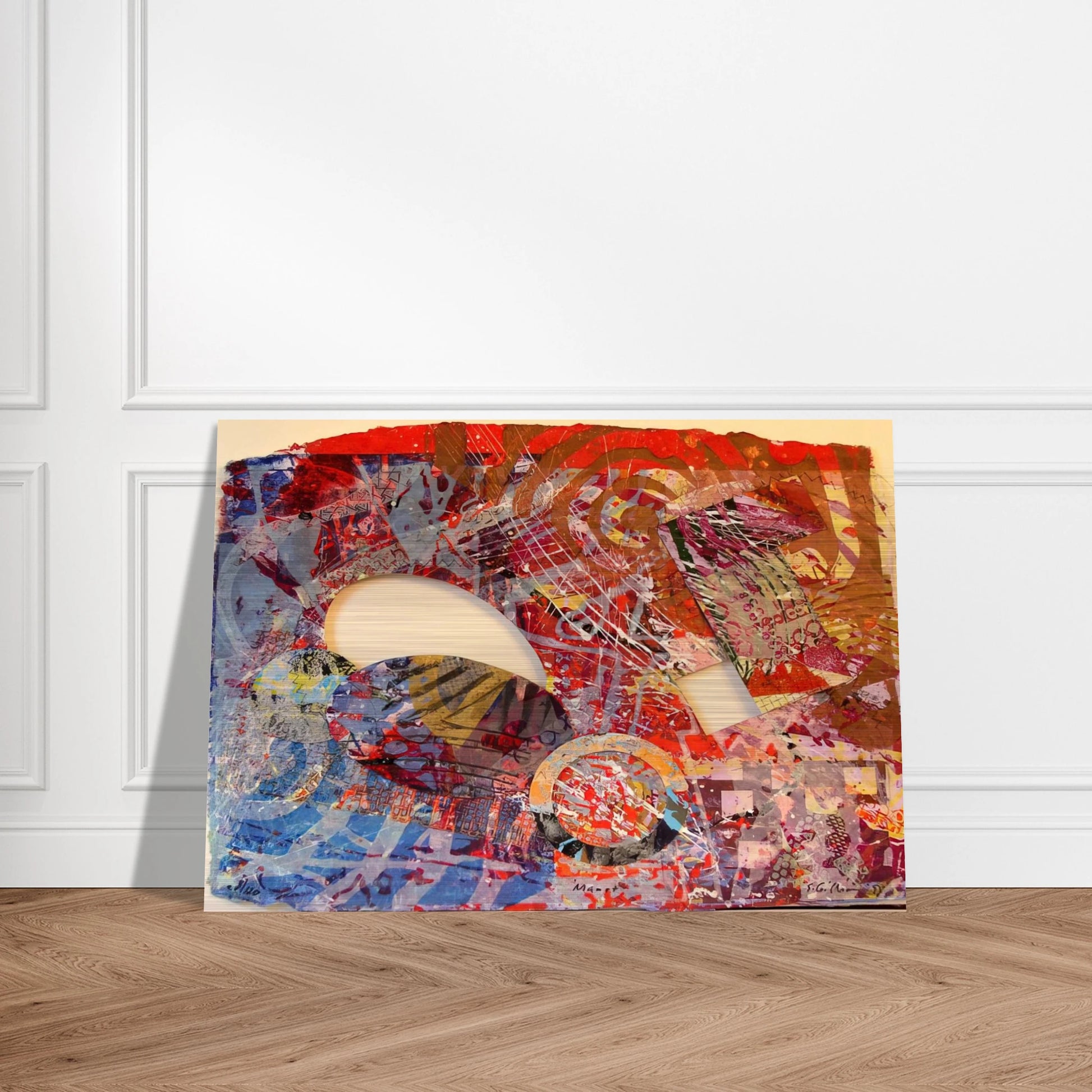 Manet III - Sam Gilliam Brushed Aluminum Print - 70x100 cm / 28x40 inches | Sam Gilliam Aluminum Print | Sam Gilliam Prints