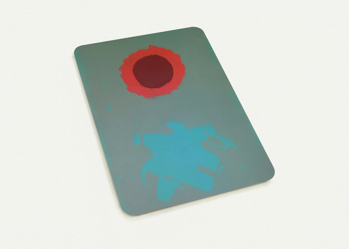 Chrome Green - 1972 By Adolph Gottlieb Pack of 10 Post Cards | Adolph Gottlieb Post Cards | A6 (10.5 x 14.8 cm) - 4.1 x 5.8 inches