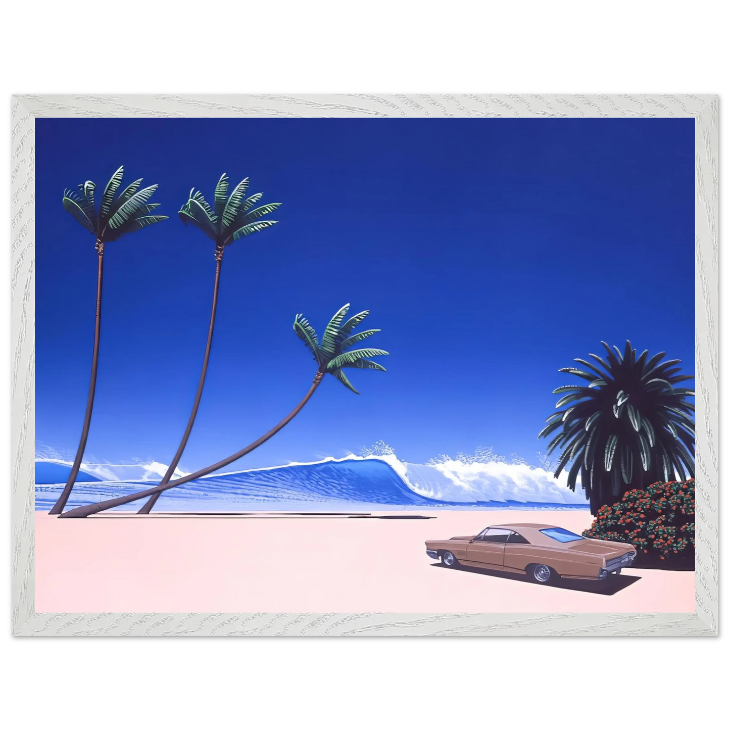 Hiroshi Nagai - Impender Beach Wall Art - 30x40 cm / 12x16 inches - Fine Art Poster - -