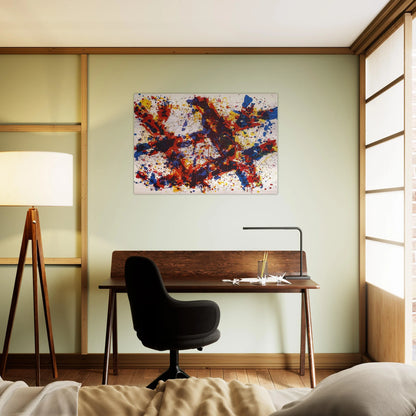 Firewood - Sam Francis Brushed Aluminum Print - 70x100 cm / 28x40 inches | Sam Francis Aluminum Print | Sam Francis Prints