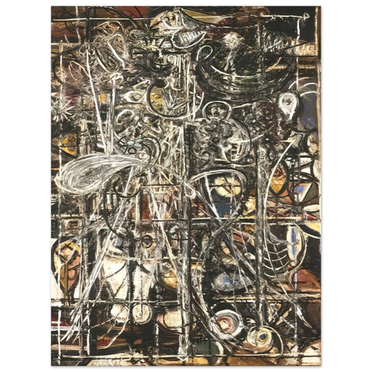 Richard Pousette-Dart - Figure  75x100 cm / 30x40inches Fine Art Poster