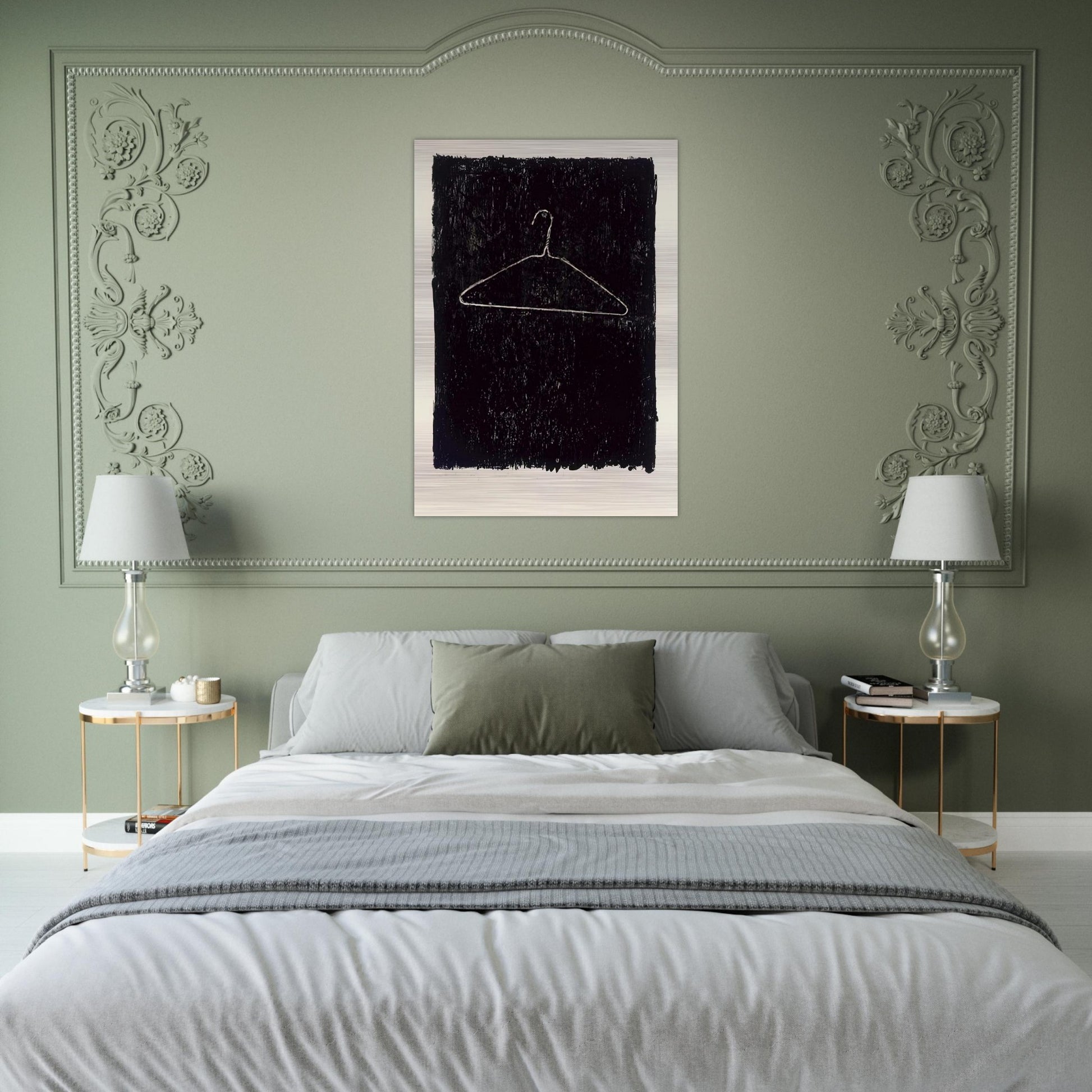 COAT HANGER II - Jasper Johns Brushed Aluminum Print - 70x100 cm / 28x40 inches | Jasper Johns Aluminum Print | Jasper Johns Prints