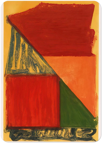 Dido - 1979 By John Hoyland Pack of 10 Post Cards | John Hoyland Post Cards | A6 (10.5 x 14.8 cm) - 4.1 x 5.8 inches