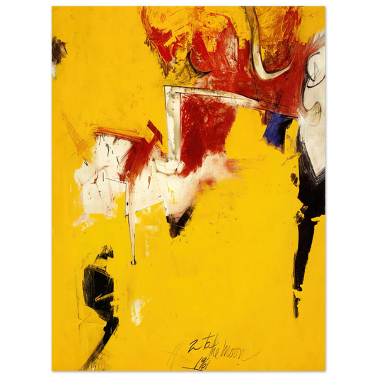Hassel Smith - 2 to the Moon - 1961  75x100 cm / 30x40inches Fine Art Poster