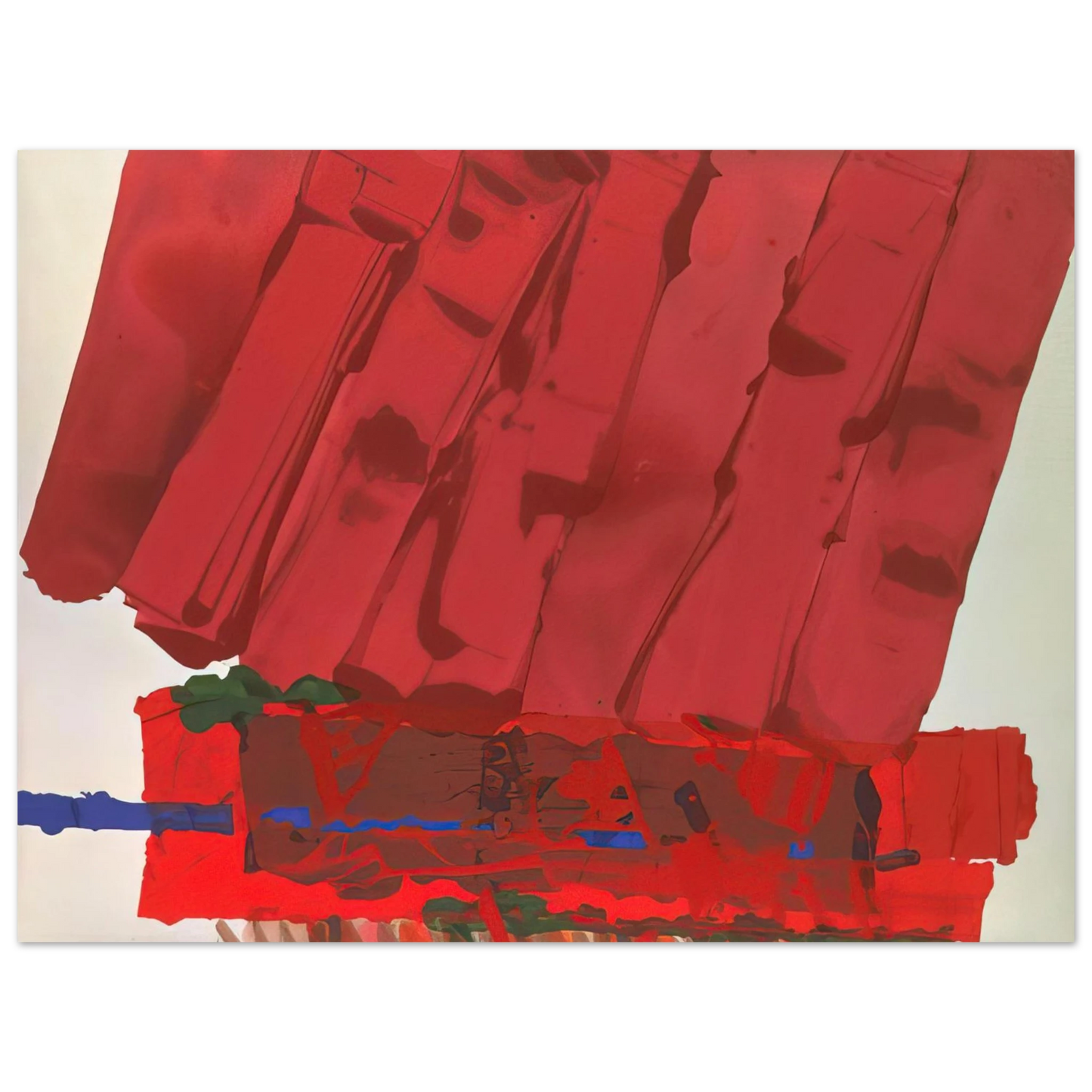 Albert Irvin - Flodden - 1978  75x100 cm / 30x40inches Fine Art Poster