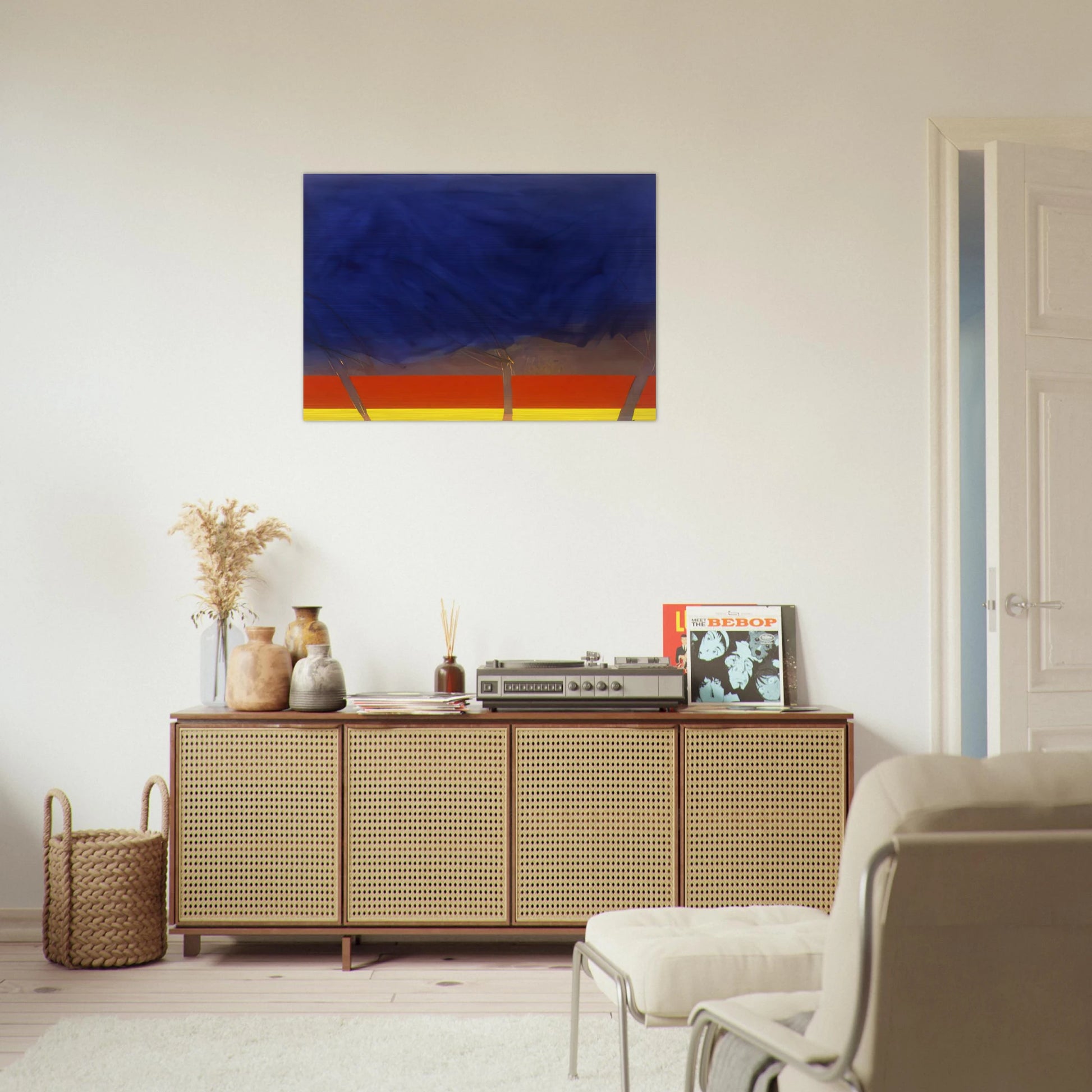 All Night - 1989 - Ronnie Landfield Brushed Aluminum Print - 70x100 cm / 28x40 inches | Ronnie Landfield Aluminum Print | Ronnie Landfield Prints