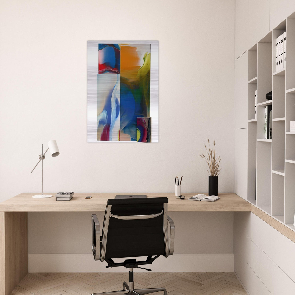 Lot and Square - Sam Gilliam Brushed Aluminum Print - 70x100 cm / 28x40 inches | Sam Gilliam Aluminum Print | Sam Gilliam Prints
