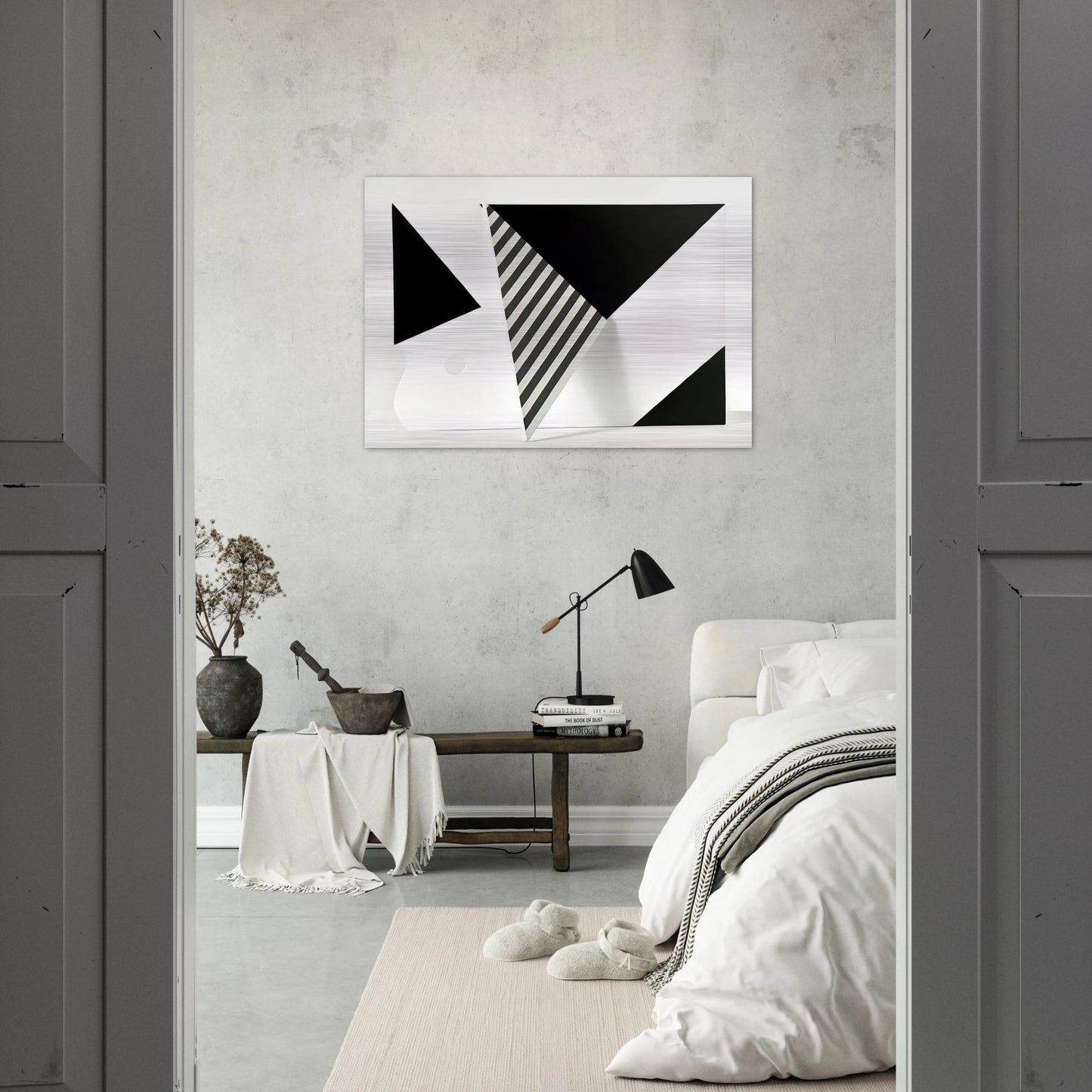 Untitled - 2009 - Omar Rayo Brushed Aluminum Print - 70x100 cm / 28x40 inches | Omar Rayo Aluminum Print | Omar Rayo Prints