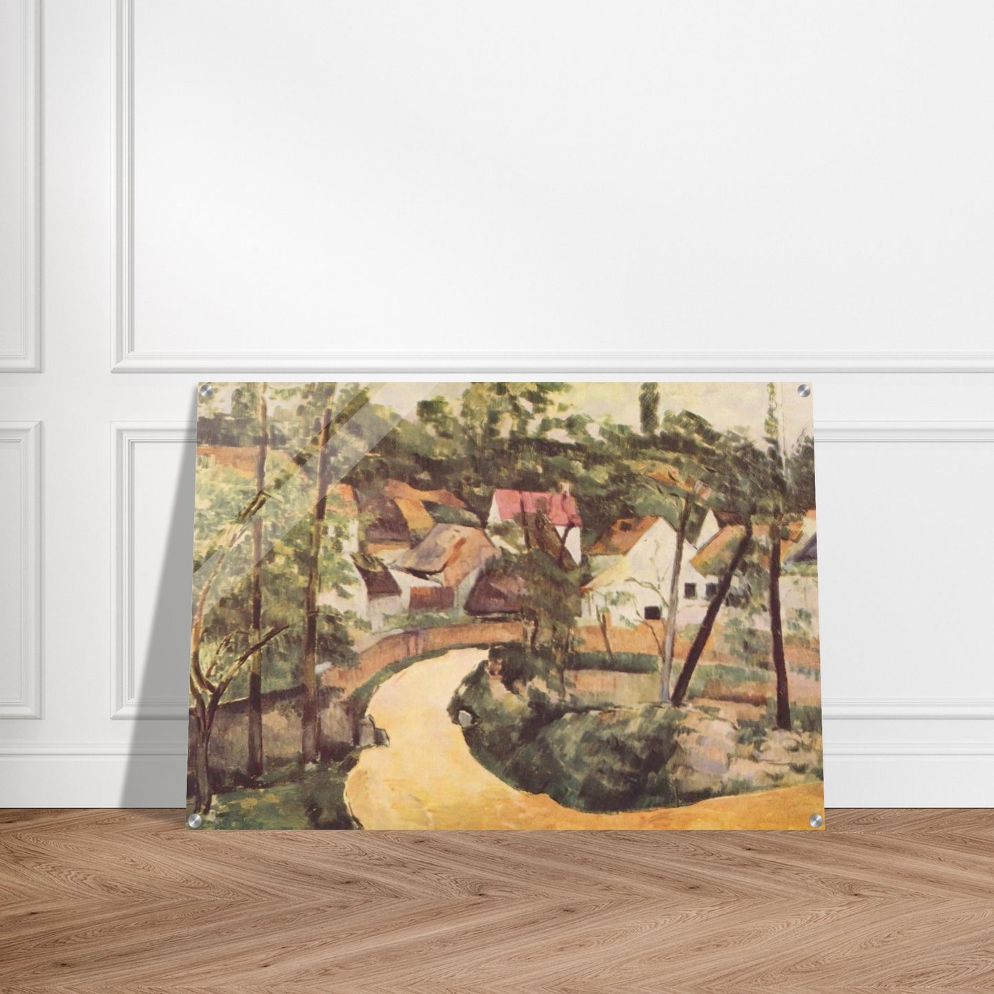 A Turn in the Road - Paul Cézanne Acrylic Print - 70x100 cm / 28x40″ inches | Paul Cézanne Wall Art | Paul Cézanne Prints