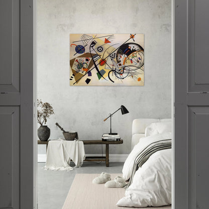 TRANSVERSE LINE 1923 - Wassily Kandinsky Brushed Aluminum Print - 70x100 cm / 28x40 inches | Wassily Kandinsky Aluminum Print | Wassily Kandinsky Prints
