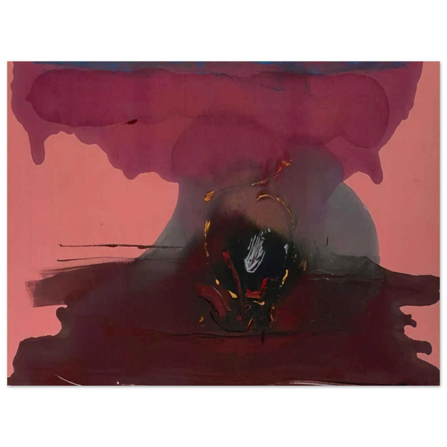 Helen Frankenthaler - Harbinger - 1986 Wall art - 20x25 cm / 8x10 inches - Fine Art Poster-canvas - -