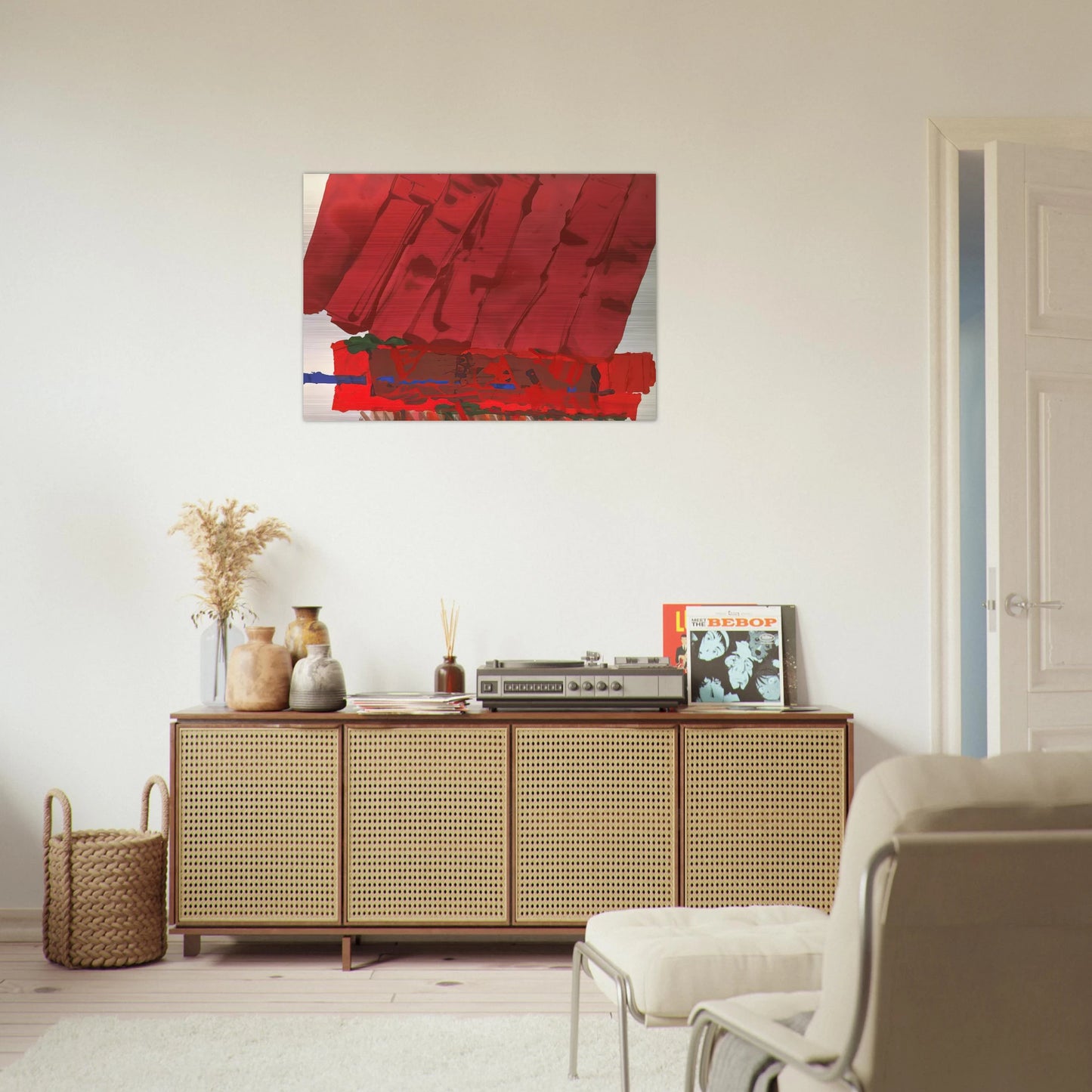 Flodden - 1978 - Albert Irvin Brushed Aluminum Print - 70x100 cm / 28x40 inches | Albert Irvin Aluminum Print | Albert Irvin Prints