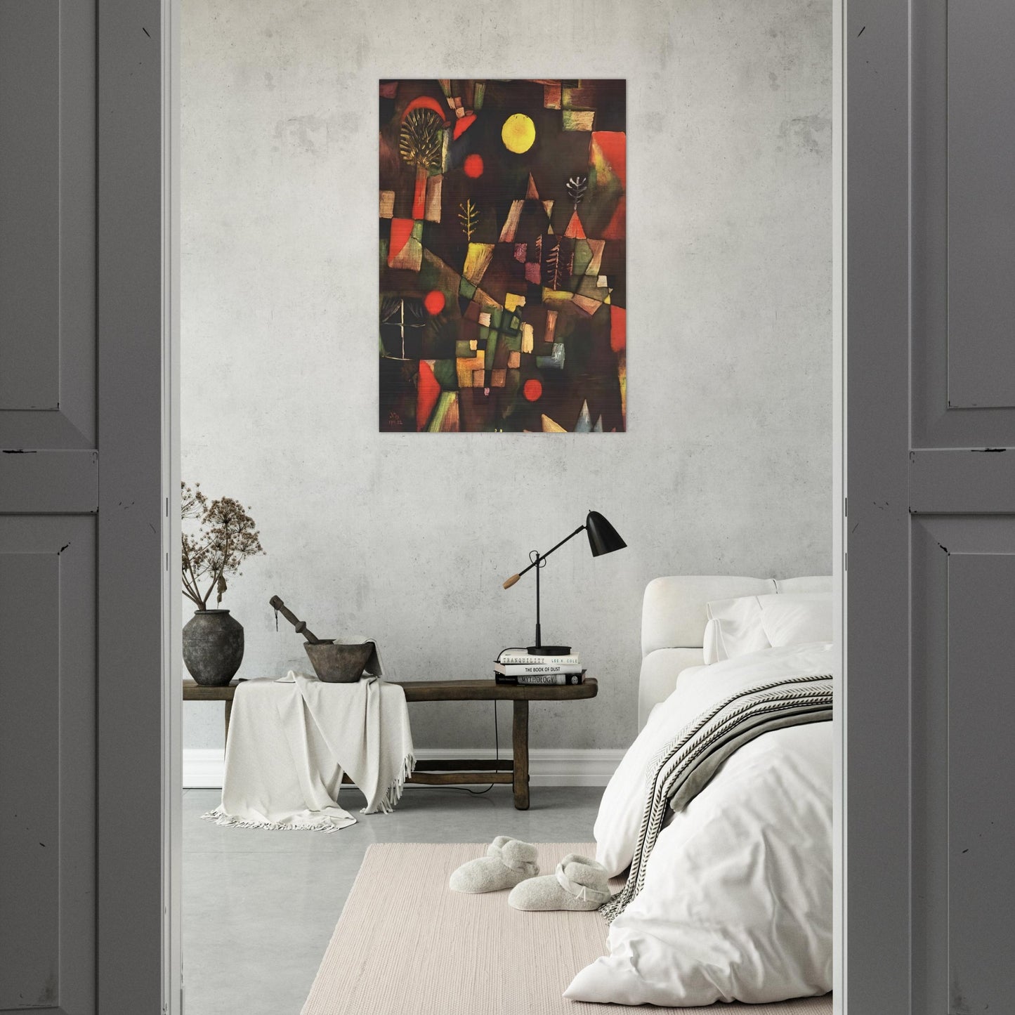 FULL MOON 1919 - Paul Klee Brushed Aluminum Print - 70x100 cm / 28x40 inches | Paul Klee Aluminum Print | Paul Klee Prints