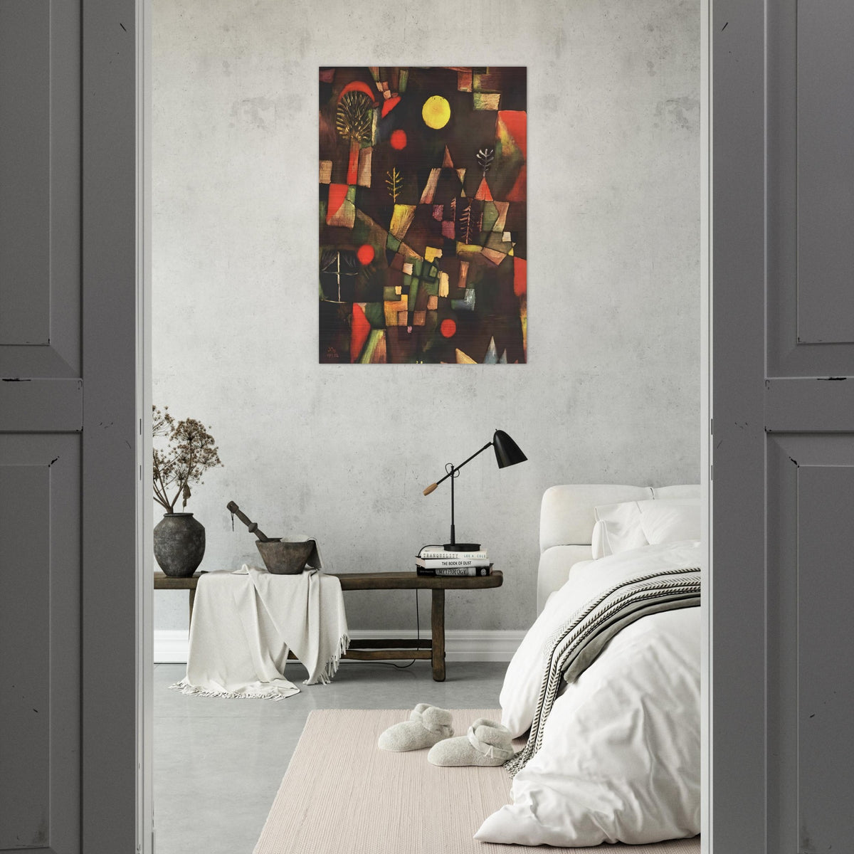 FULL MOON 1919 - Paul Klee Brushed Aluminum Print - 70x100 cm / 28x40 inches | Paul Klee Aluminum Print | Paul Klee Prints
