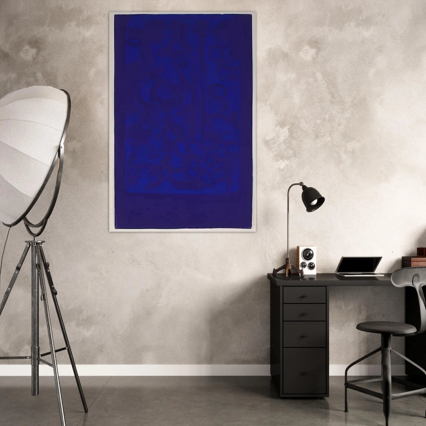 Blue Viola - 1962 - Carla Accardi Art Prints - 100x150 cm / 40x60″ inches | Carla Accardi Poster | Carla Accardi Prints