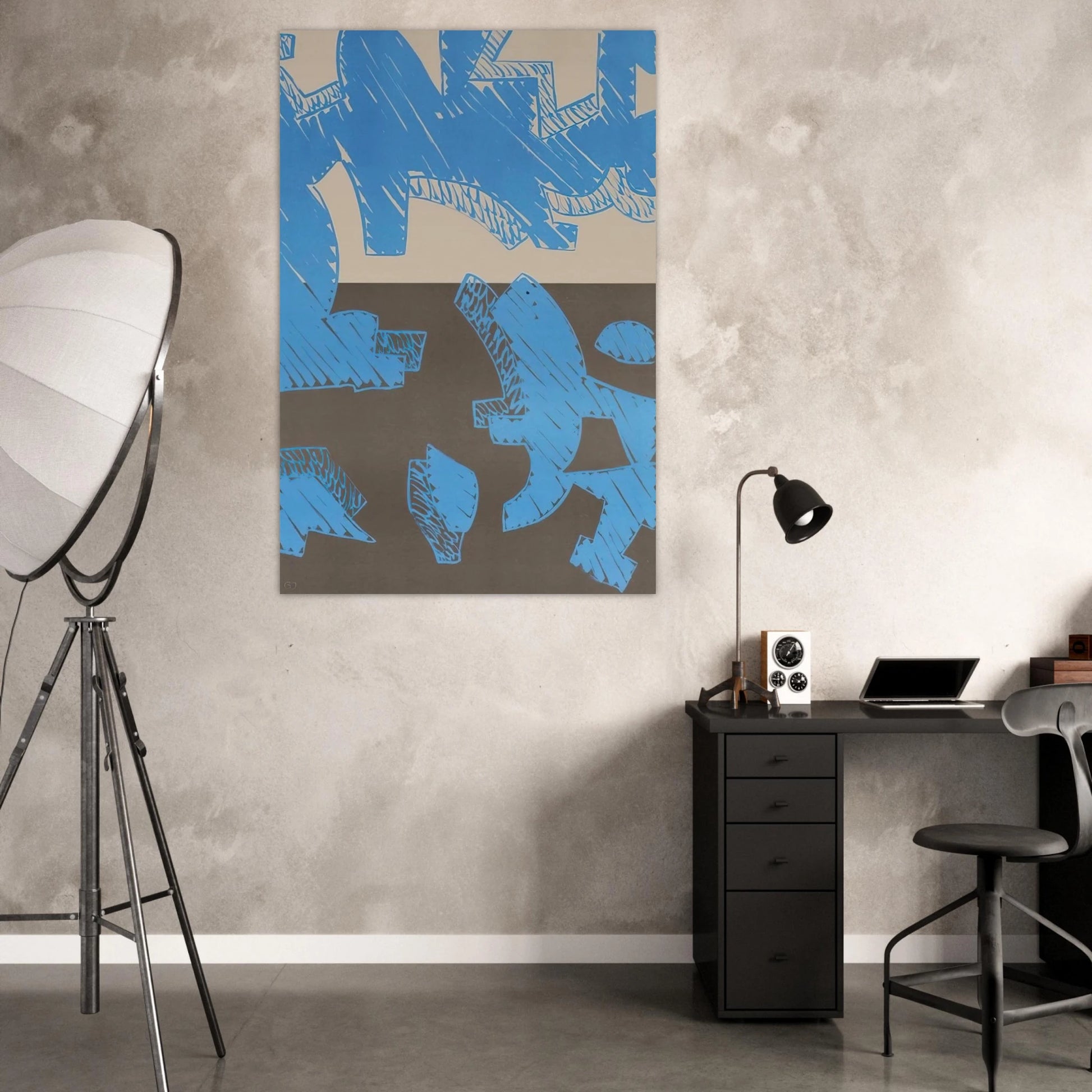 Blu - 2000 - Carla Accardi Art Prints - 100x150 cm / 40x60″ inches | Carla Accardi Poster | Carla Accardi Prints