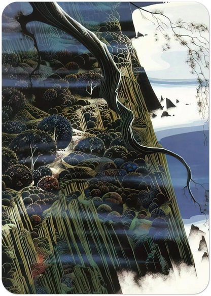 From Out of the Sea By Eyvind Earle Pack of 10 Post Cards | Eyvind Earle Post Cards | A6 (10.5 x 14.8 cm) - 4.1 x 5.8 inches