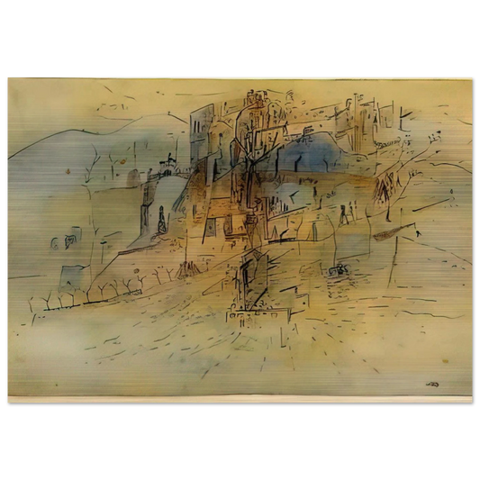 Cite - 1945 - Wols Brushed Aluminum Print - 70x100 cm / 28x40 inches | Wols Aluminum Print | Wols Prints