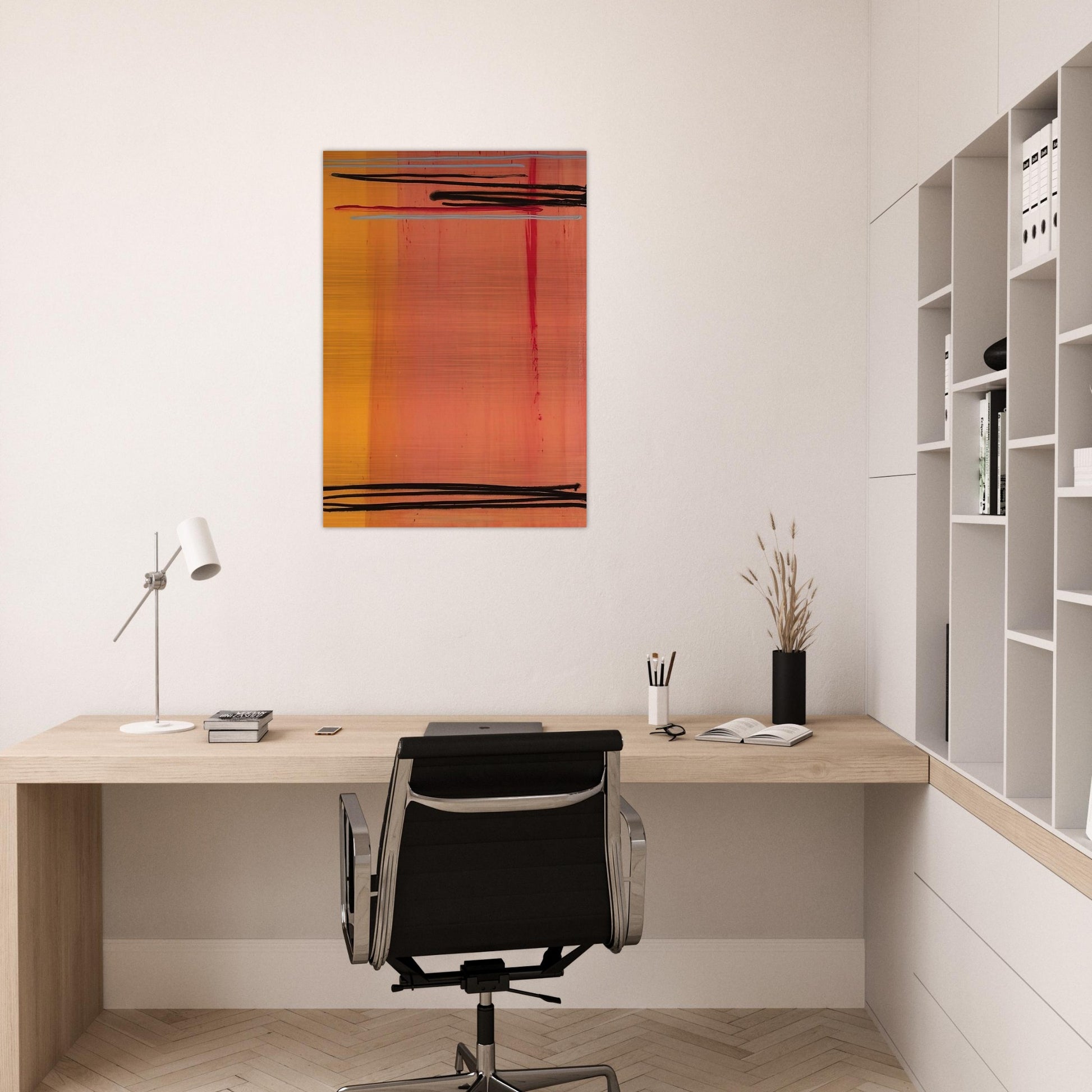 Caxambus - Color Field Painting - Larry Zox Brushed Aluminum Print - 70x100 cm / 28x40 inches | Larry Zox Aluminum Print | Larry Zox Prints