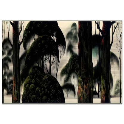 Forest Magic - Eyvind Earle Brushed Aluminum Print - 70x100 cm / 28x40 inches | Eyvind Earle Aluminum Print | Eyvind Earle Prints