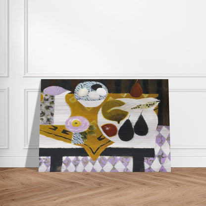 Bowl of Eggs - 1985 - Mary Fedden Brushed Aluminum Print - 70x100 cm / 28x40 inches | Mary Fedden Aluminum Print | Mary Fedden Prints