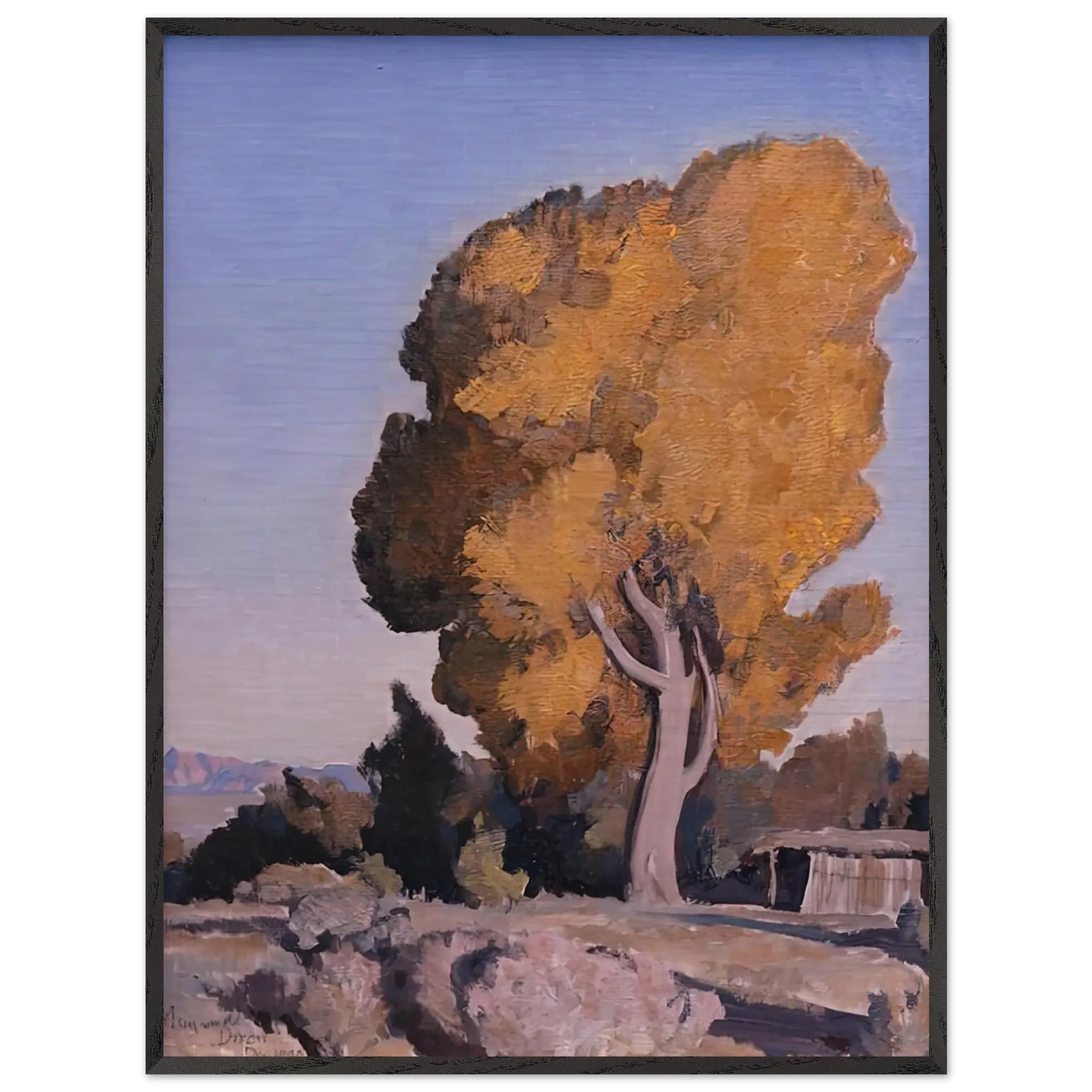 Maynard Dixon - LOW COUNTRY COTTONWOOD 1940 Wall art - 40x50 cm / 16x20 Inches - Fine Art Poster - -