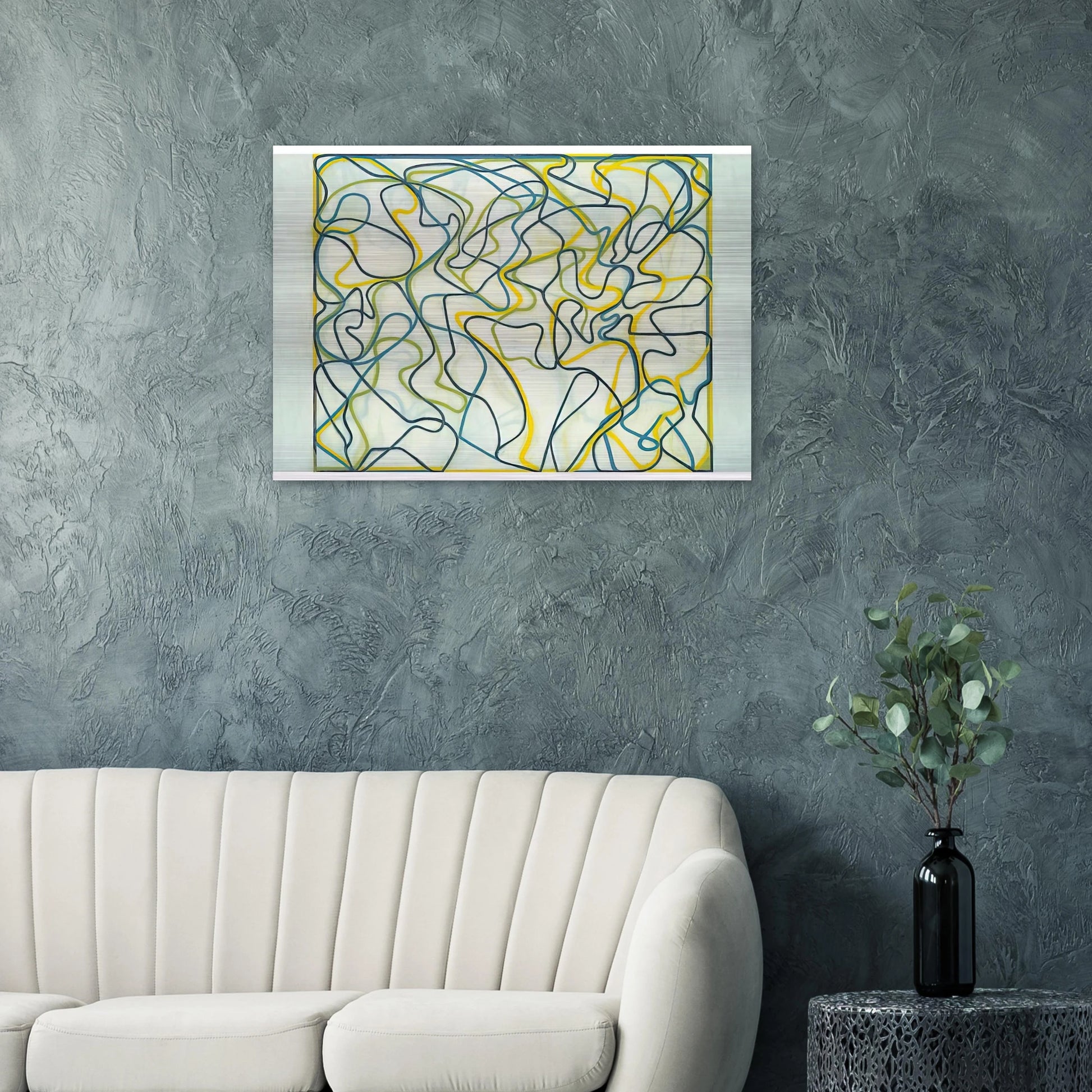 Third Letter - 2009 - Brice Marden Brushed Aluminum Print - 70x100 cm / 28x40 inches | Brice Marden Aluminum Print | Brice Marden Prints