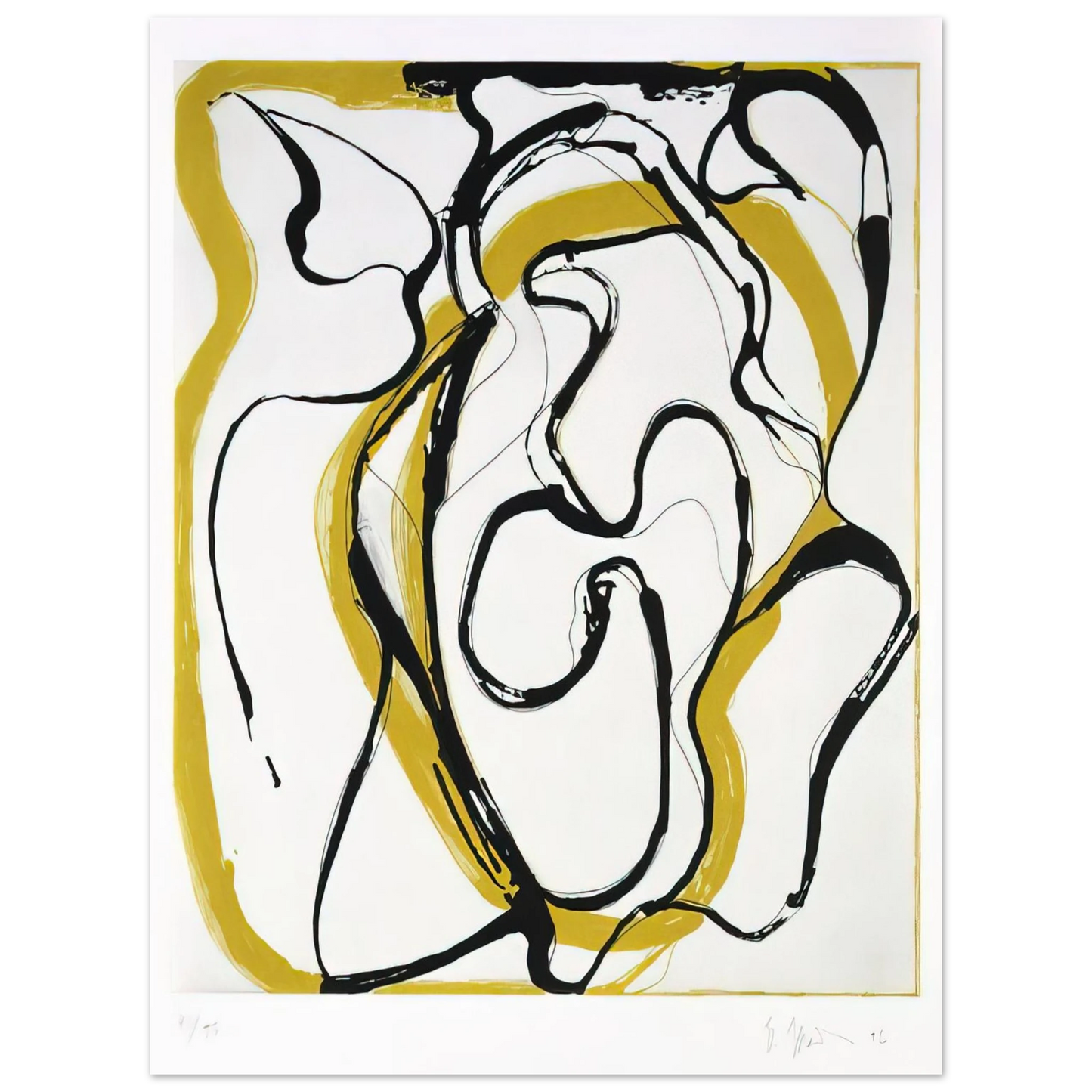 Brice Marden - Untitled - 1996  75x100 cm / 30x40inches Fine Art Poster