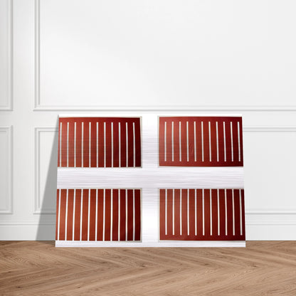 Untitled - 1992 - Donald Judd Brushed Aluminum Print - 70x100 cm / 28x40 inches | Donald Judd Aluminum Print | Donald Judd Prints