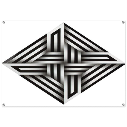 Kumo XV - 1973 - Omar Rayo Acrylic Print - 70x100 cm / 28x40″ inches | Omar Rayo Wall Art | Omar Rayo Prints