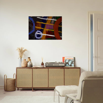 Buchanan - 1987 - Albert Irvin Brushed Aluminum Print - 70x100 cm / 28x40 inches | Albert Irvin Aluminum Print | Albert Irvin Prints