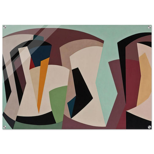 Untitled - 1955 - Karl Benjamin Acrylic Print - 70x100 cm / 28x40″ inches