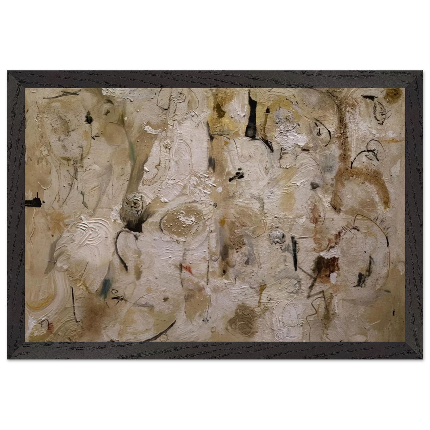 Helen Frankenthaler - Painted on 21st Street - 1951 Wall art - 40x50 cm / 16x20 inches - Premium Wooden Framed Poster With Fine Art Paper-canvas - Wood frame
