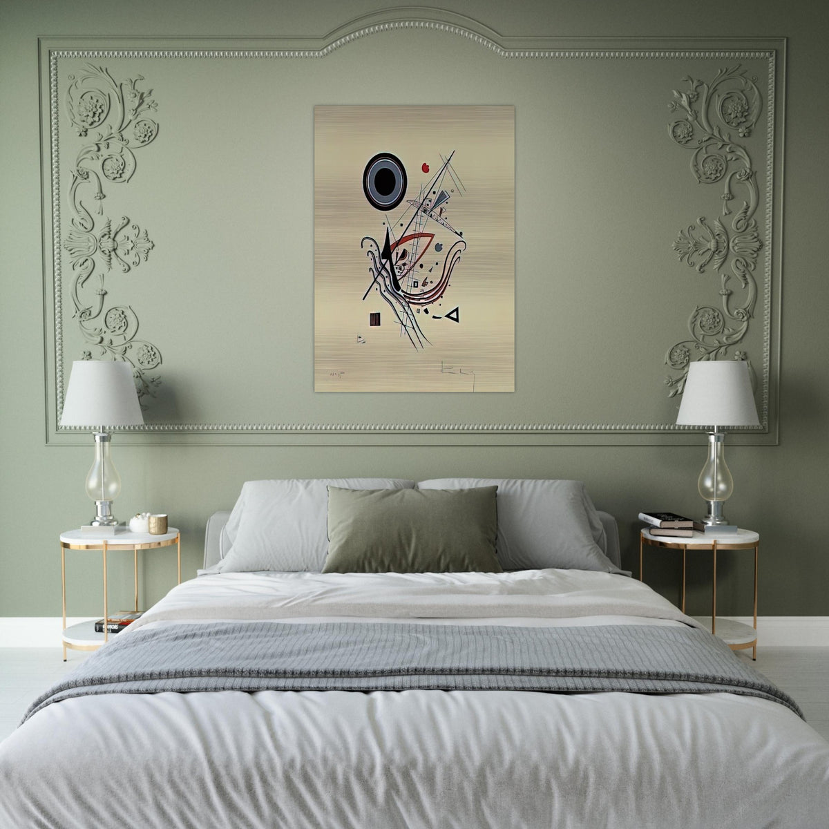 BLUE 1922 - Wassily Kandinsky Brushed Aluminum Print - 70x100 cm / 28x40 inches | Wassily Kandinsky Aluminum Print | Wassily Kandinsky Prints