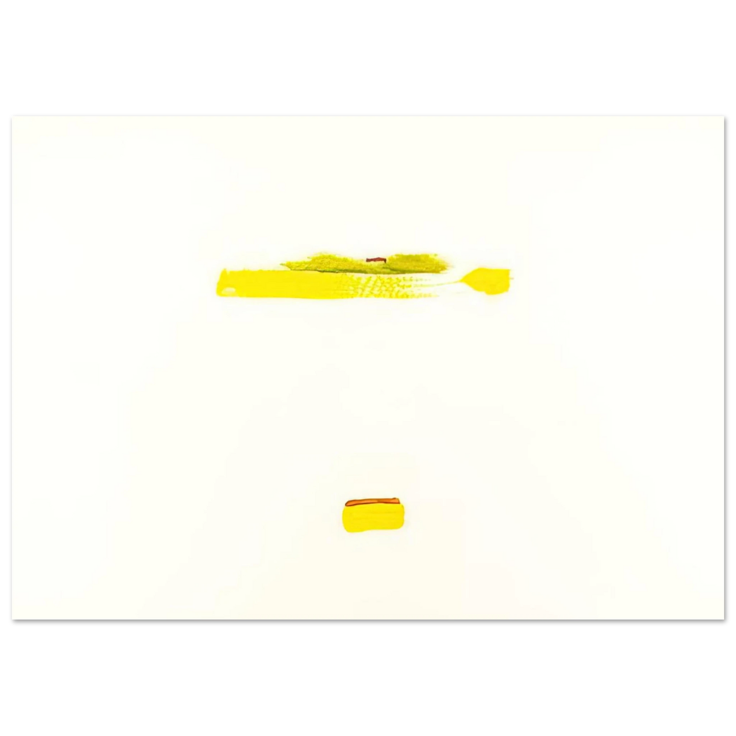 Helen Frankenthaler - New York III - 1972 Wall art - 20x25 cm / 8x10 inches - Premium Wooden Framed Poster With Fine Art Paper-canvas - White frame