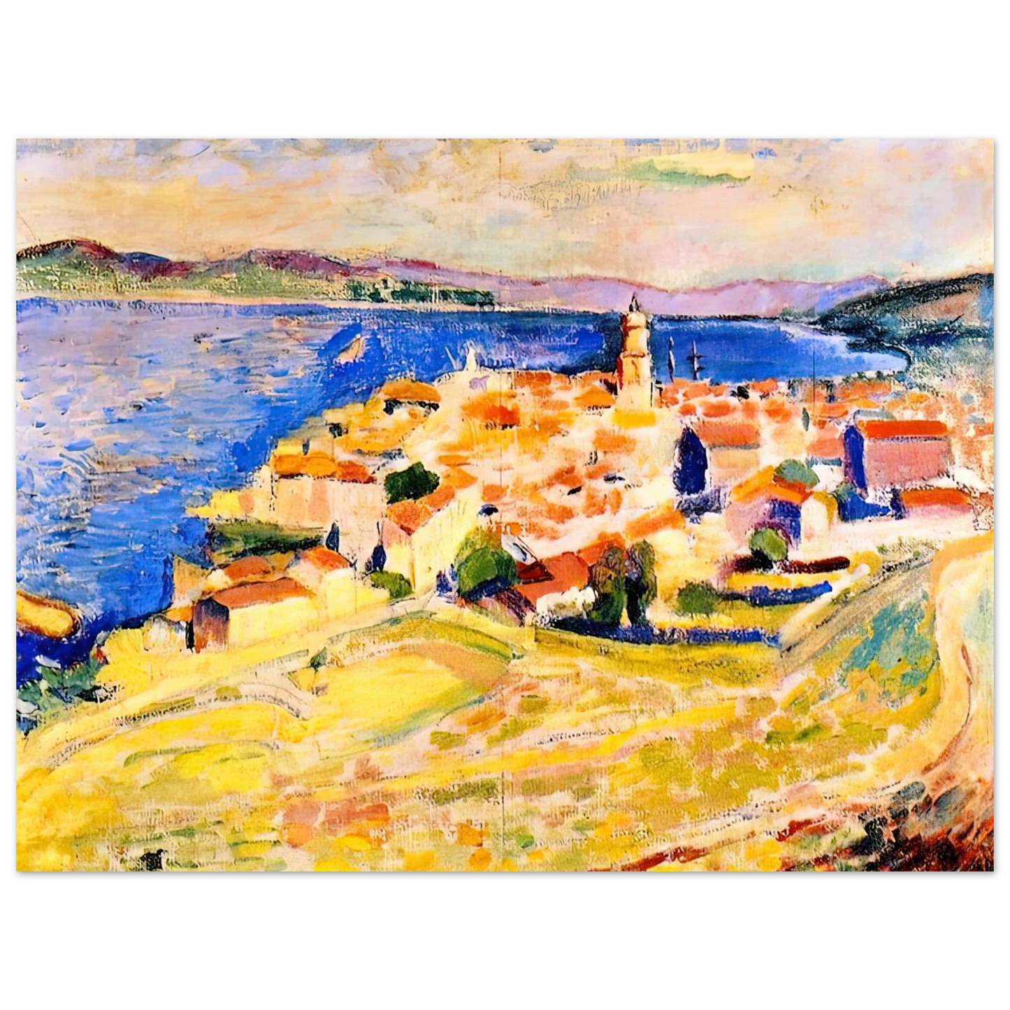 Henri Matisse - VIEW OF SAINT TROPEZ 1904  75x100 cm / 30x40inches Fine Art Poster