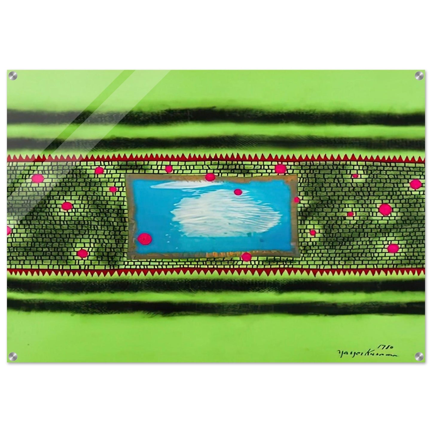 TRAVELING WATER 1980 - Yayoi Kusama Acrylic Print - 70x100 cm / 28x40″ inches