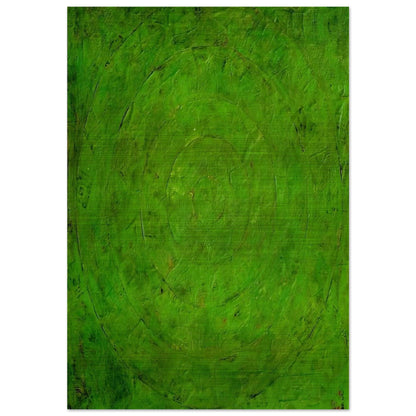 GREEN TARGET - Jasper Johns Brushed Aluminum Print - 70x100 cm / 28x40 inches | Jasper Johns Aluminum Print | Jasper Johns Prints