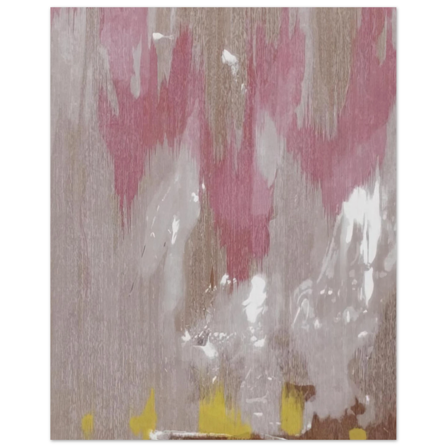 Helen Frankenthaler - Tales of Genji IV - 1998 Wall art - 60x80 cm / 24x32 inches - Premium Wooden Framed Poster With Fine Art Paper-canvas - White frame