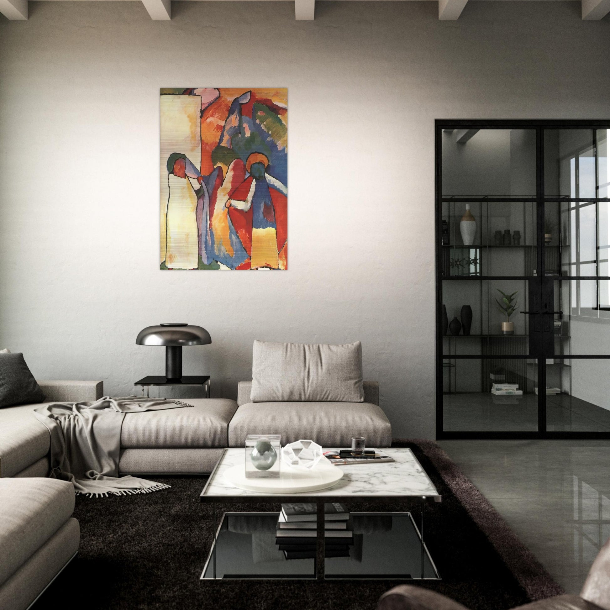 IMPROVISATION 6 AFRICAN 1909 - Wassily Kandinsky Brushed Aluminum Print - 70x100 cm / 28x40 inches | Wassily Kandinsky Aluminum Print | Wassily Kandinsky Prints