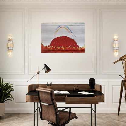 Paesaggio in Australia - 1984 - Mario Schifano Brushed Aluminum Print - 70x100 cm / 28x40 inches | Mario Schifano Aluminum Print | Mario Schifano Prints