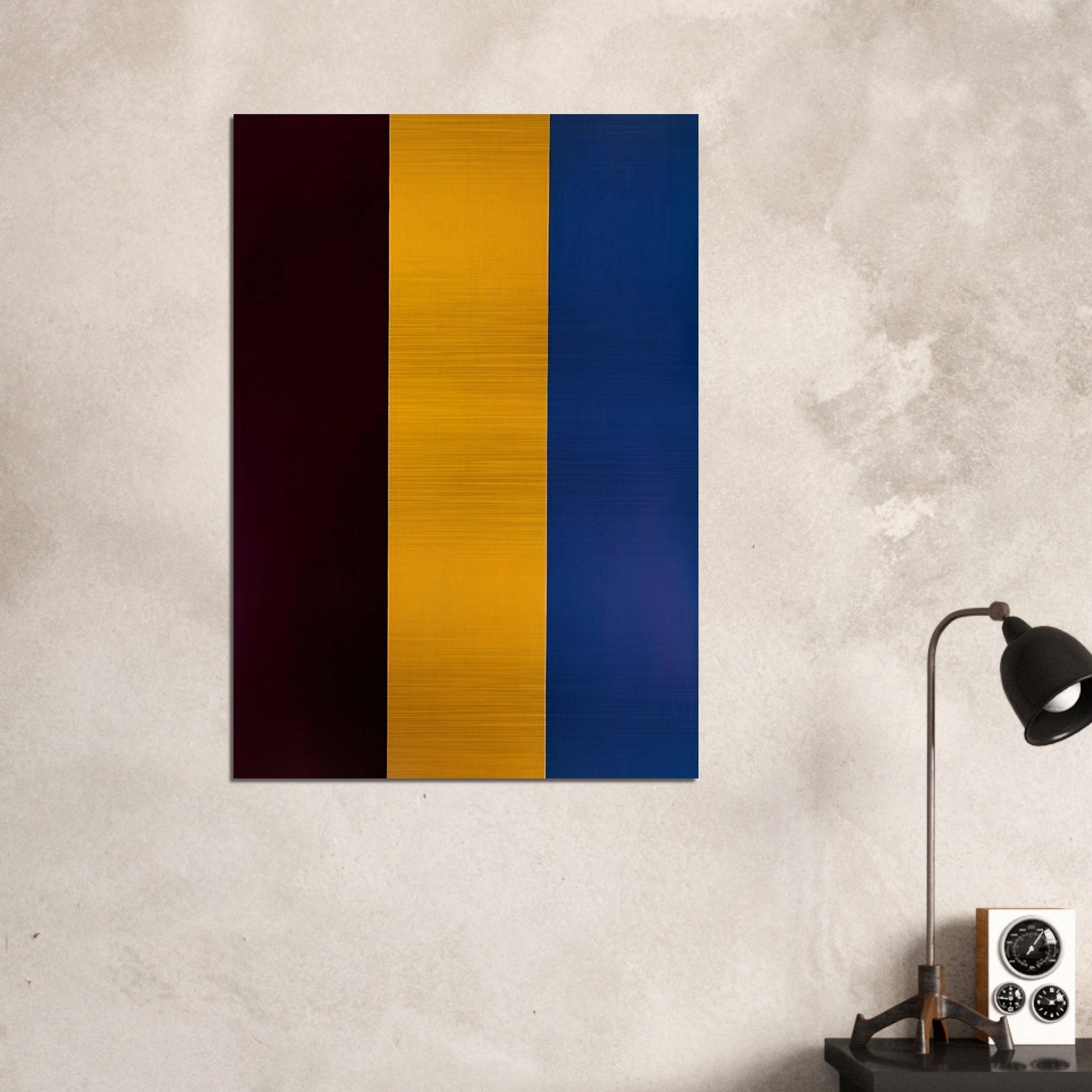 Red Yellow Blue - 1974 - Brice Marden Brushed Aluminum Print - 70x100 cm / 28x40 inches | Brice Marden Aluminum Print | Brice Marden Prints