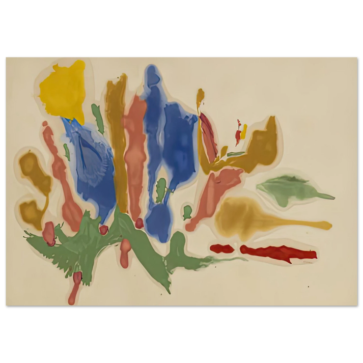 Helen Frankenthaler - Cool Summer, 1962- Wall Art - 60x80 cm / 24x32 inches - Fine Art Poster-canvas - -