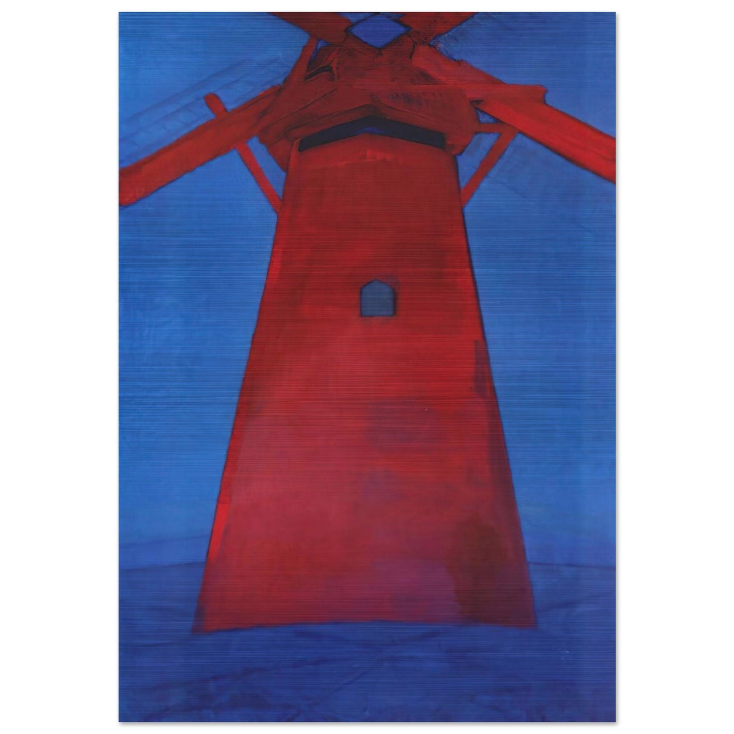 The Red Mill - Piet Mondrian Brushed Aluminum Print - 70x100 cm / 28x40 inches | Piet Mondrian Aluminum Print | Piet Mondrian Prints