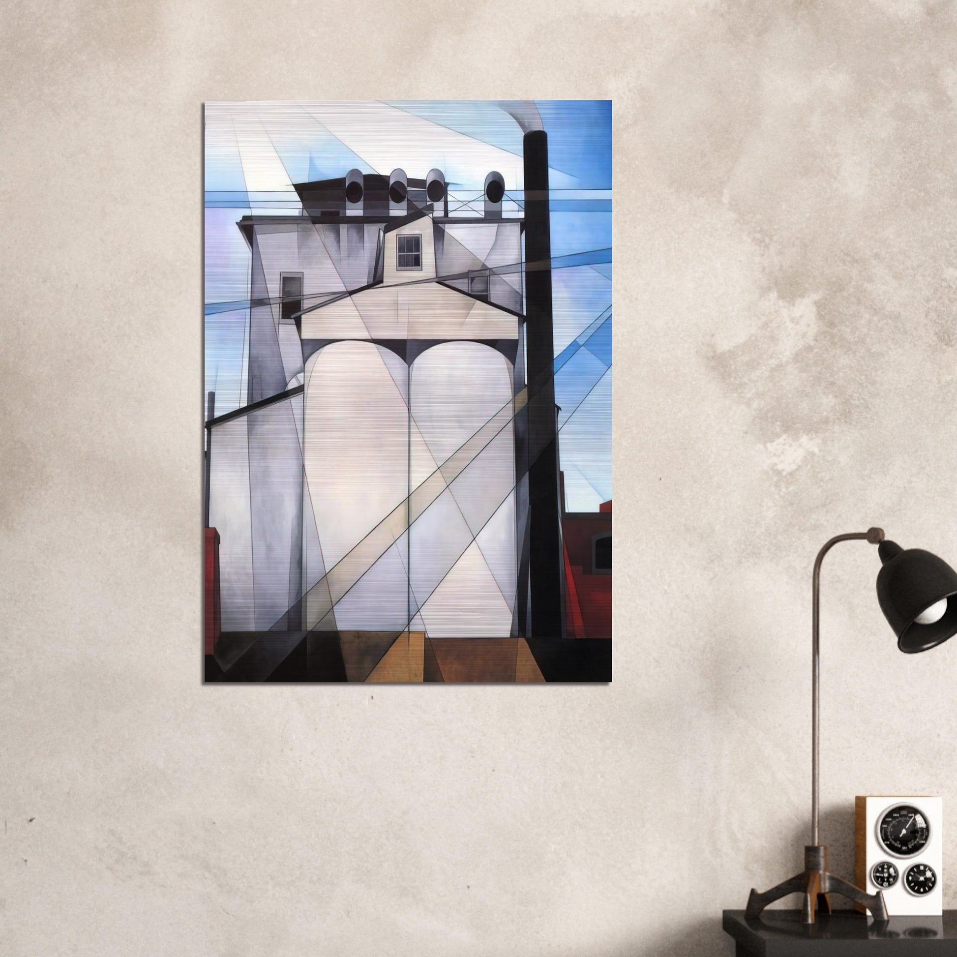 My Egypt - 1927 - Charles Demuth Brushed Aluminum Print - 70x100 cm / 28x40 inches | Charles Demuth Aluminum Print | Charles Demuth Prints